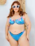 Biquíni Curve Com Aro de Sustentação Sollari | Azul Floral