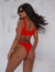 Biquíni Top Com Argola Frontal e Calcinha Tradicional Com Argola Tradicional Bali | Vermelho - comprar online