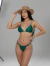 Biquini Cortininha Com Bojo e Conchas Calcinha Em Tiras Mia | Verde Esmeralda - comprar online