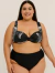 Biquíni Plus Size Serena | Preto c/ Branco - comprar online
