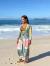 Saída Longa Estampada Com Manga Flaire Paisley | Verde - comprar online