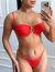Biquíni Top Aro Meia Taça Com Bojo e Regulagem e Calcinha Fita Pavanelli | Vermelho - comprar online