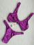 Biquíni Top Cropped e Calcinha Asa Delta Tecido Canelado Taylor | Roxo - loja online