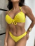 Biquini Aro Meia Taca Com e Amarracao Calcinha Asa Delta Fio Duplo Maceio | Amarelo na internet