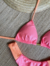 Imagem do Biquini Cortininha Bicolor com Calcinha Tradicional Freda | Rosa Neon / Laranja