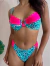 Biquíni Curve Com Aro de Sustentação Sollari | Onça Turquesa