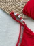 Biquíni Cortininha com Bojo Calcinha Fina Com Conchas Callie | Vermelho - comprar online