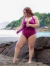 Maio Tanga Vestido Curve Com Bojo Tulum | Marsala na internet