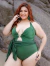 Maio Tanga Vestido Curve Com Bojo Tulum | Verde Oliva - BellaMar