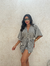 Conjunto Feminino de Kimono e Short de Praia | Dori Listrado