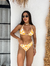 Imagem do Trijunto Top Cortininha Com Bojo Calcinha Asa Delta Fio Duplo Saia Com Fenda Yara | Est Laranja