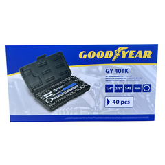 KIT DE HERRAMIENTAS 40 PCAS EN CAJA GOODYEAR en internet