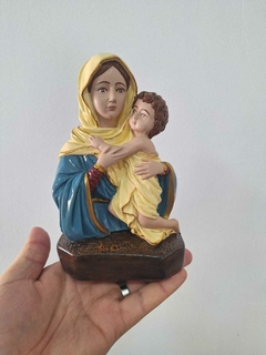Busto Mãe Rainha 18x11 cm - gesso