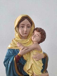 Busto Mãe Rainha 18x11 cm - gesso - comprar online