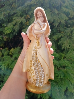 Nossa Senhora Mãe de Deus 24 cm gesso rosé