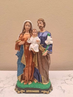 Imagem do Sagrada Família de látex inquebrável 30 cm