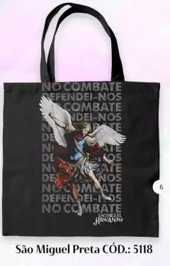 Ecobag São Miguel preta 40x40 cm