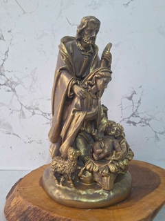 Sagrada família Carneirinho 30 cm - barroca - Sancte Ioseph