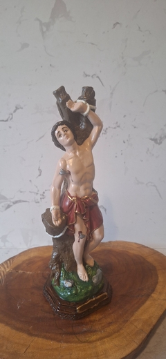São Sebastião 20 cm gesso maciço