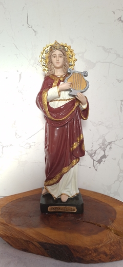 Santa Cecília 32 cm - gesso - Sancte Ioseph