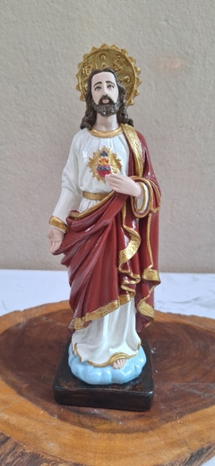 Sagrado Coração de Jesus 20 cm - gesso