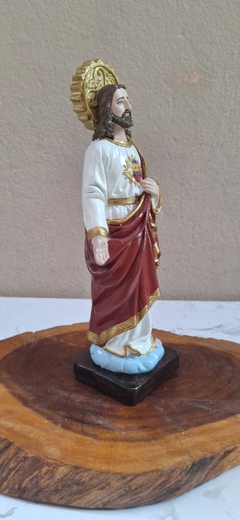 Sagrado Coração de Jesus 20 cm - gesso - loja online