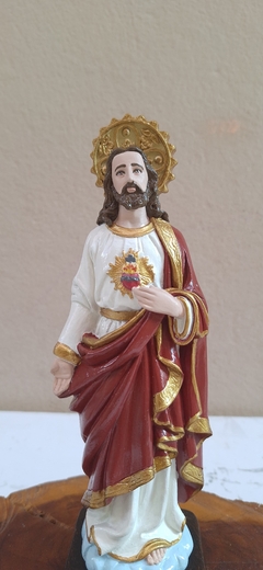 Imagem do Sagrado Coração de Jesus 20 cm - gesso