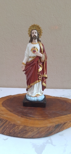 Sagrado Coração de Jesus 20 cm - gesso na internet