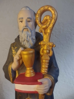 São Bento 30 cm gesso - Sancte Ioseph