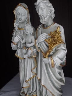 Sagrada família em pé 30 cm - imitação de pedra - Sancte Ioseph