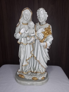 Sagrada família em pé 30 cm - imitação de pedra