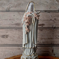 Santa Teresinha 20 cm imitação de pedra com efeito resinado. na internet