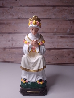 Nossa Senhora de La Salette 21 cm- látex- sentada
