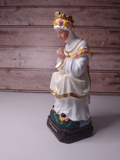 Nossa Senhora de La Salette 21 cm- látex- sentada - loja online