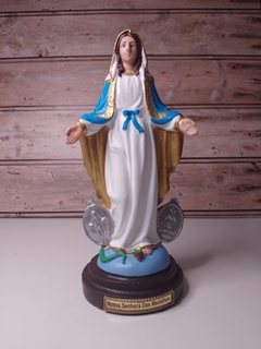 Nossa Senhora das Graças 20 cm látex (com medalhas)