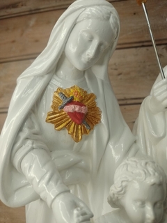 Sagrada família com os corações 40 cm - loja online