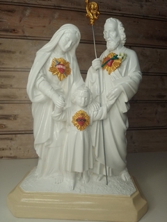 Sagrada família com os corações 40 cm