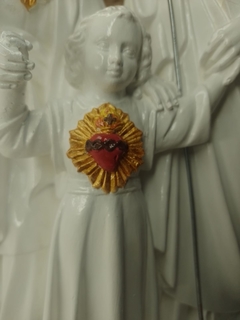 Sagrada família com os corações 40 cm - Sancte Ioseph