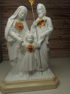 Sagrada família com os corações 40 cm