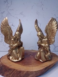 Par de anjos adoradores 20 cm