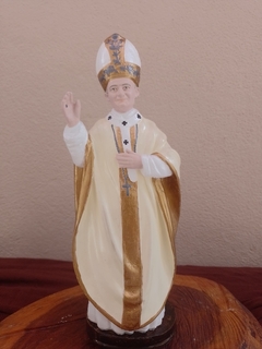 São João Paulo II 20 cm gesso - comprar online