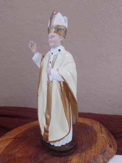 São João Paulo II 20 cm gesso - loja online