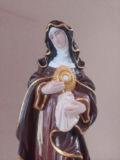 Santa Clara 30 cm - gesso na internet