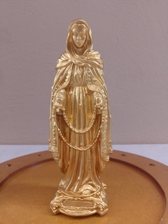 Nossa Senhora das Lágrimas 20 cm - ouro velho