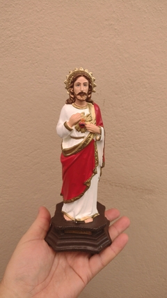 Sagrado Coração de Jesus 20 cm látex inquebrável