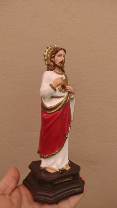 Sagrado Coração de Jesus 20 cm látex inquebrável - Sancte Ioseph