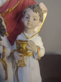 Imagem do Jesus Eucarístico com as crianças