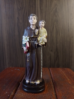 Santo Antônio 20 cm gesso maciço - Sancte Ioseph