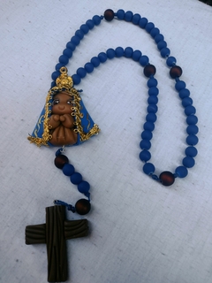 Terço biscuit Nossa Senhora Aparecida - Sancte Ioseph