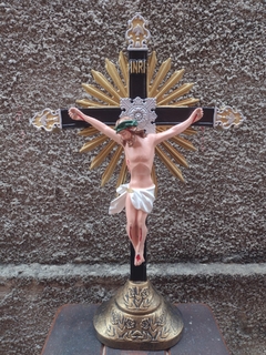 Crucifixo -látex inquebrável c/ base 57 cm